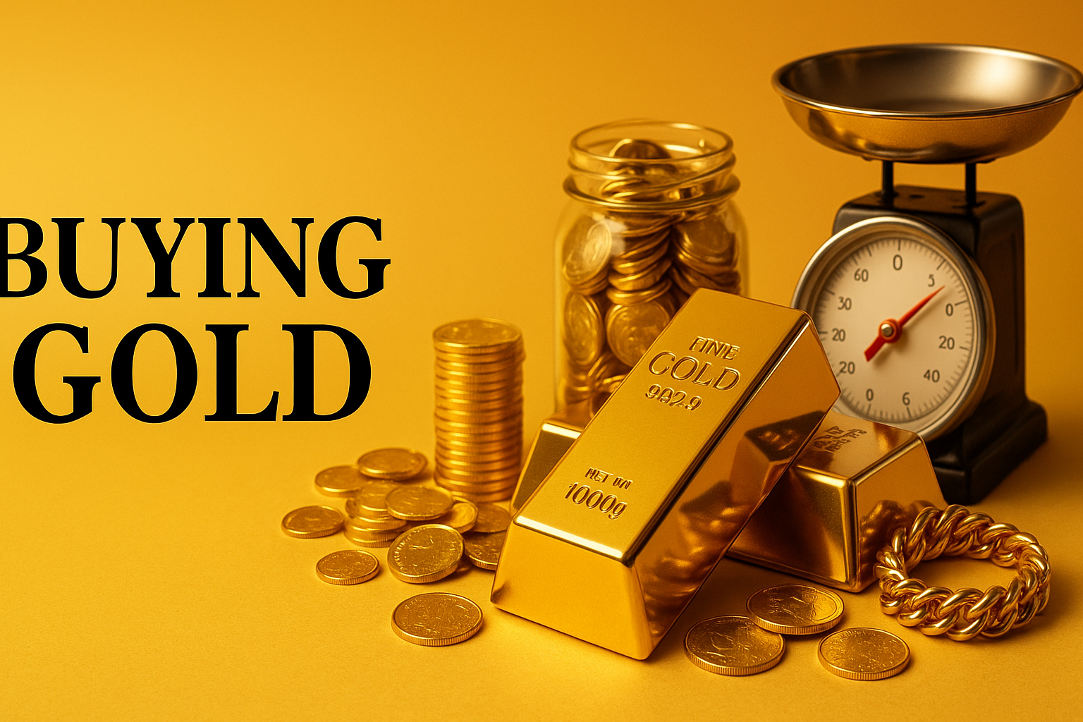 Gold jewelry and coins being appraised for sale